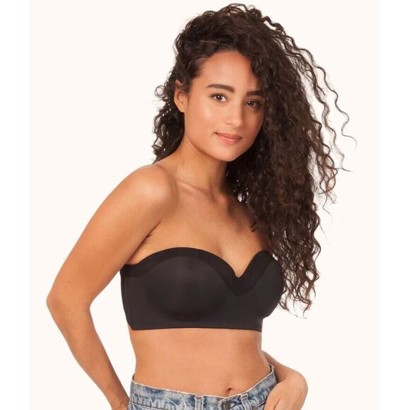 Lively NWOT The No-Wire Strapless Bra Black Size 32DD - Picture 1 of 12